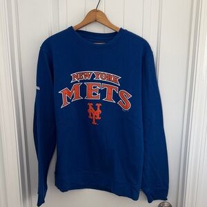Stitches Blue and Orange Crewneck Sweater